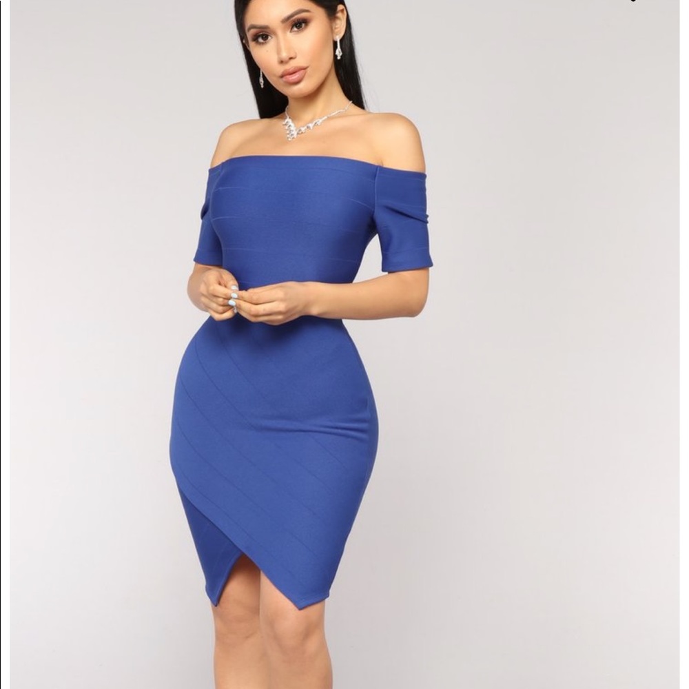 Vibrant Fashion Nova Blue Dress